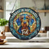 Dachshund Wirehaired Memorial Stained Glass Effect Suncatcher